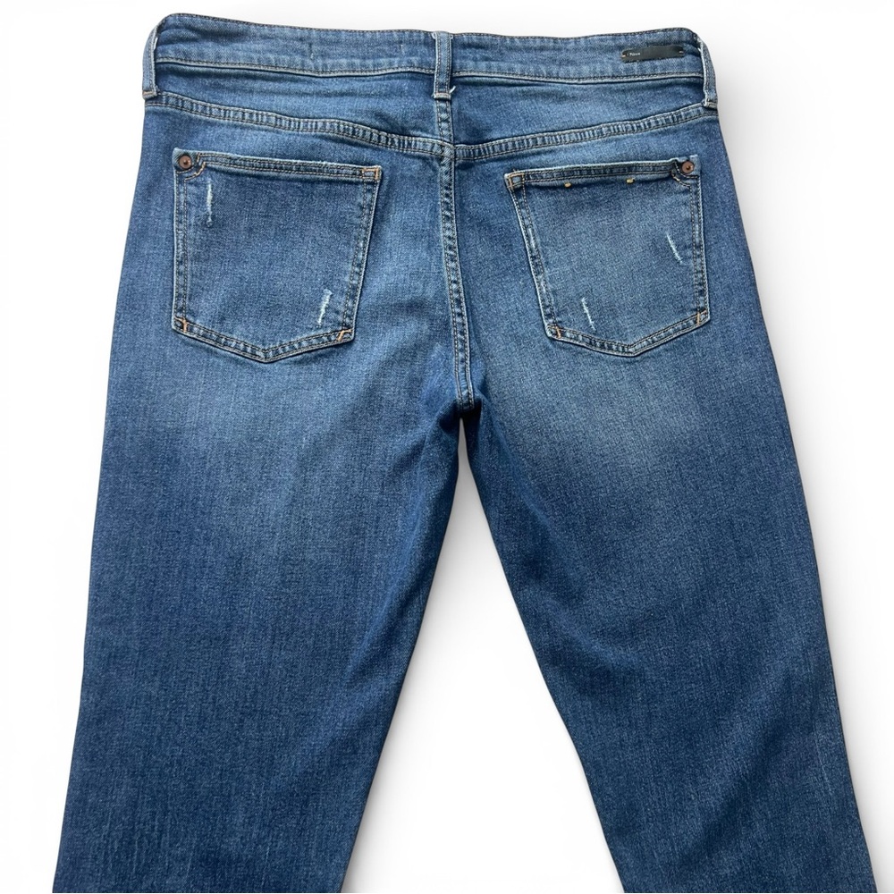 Pilcro and the Letterpress Anthropologie Slim Boyfriend Blue Denim Jeans - 30 - Picture 3 of 14